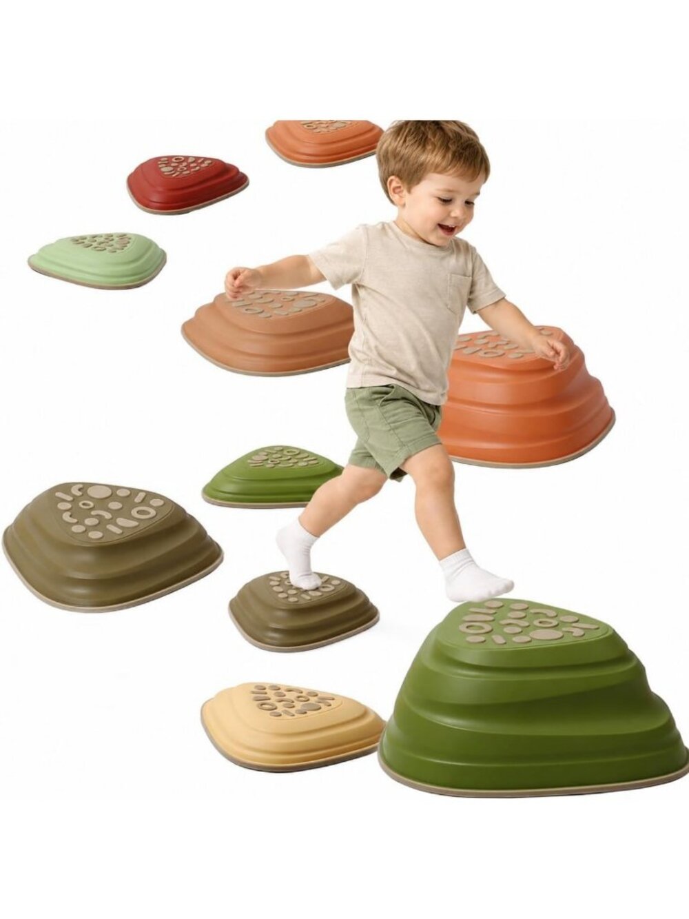 Kids' 11-Piece Obstacle Course Set - Indoor/Outdoor Play, Balance & Coordination